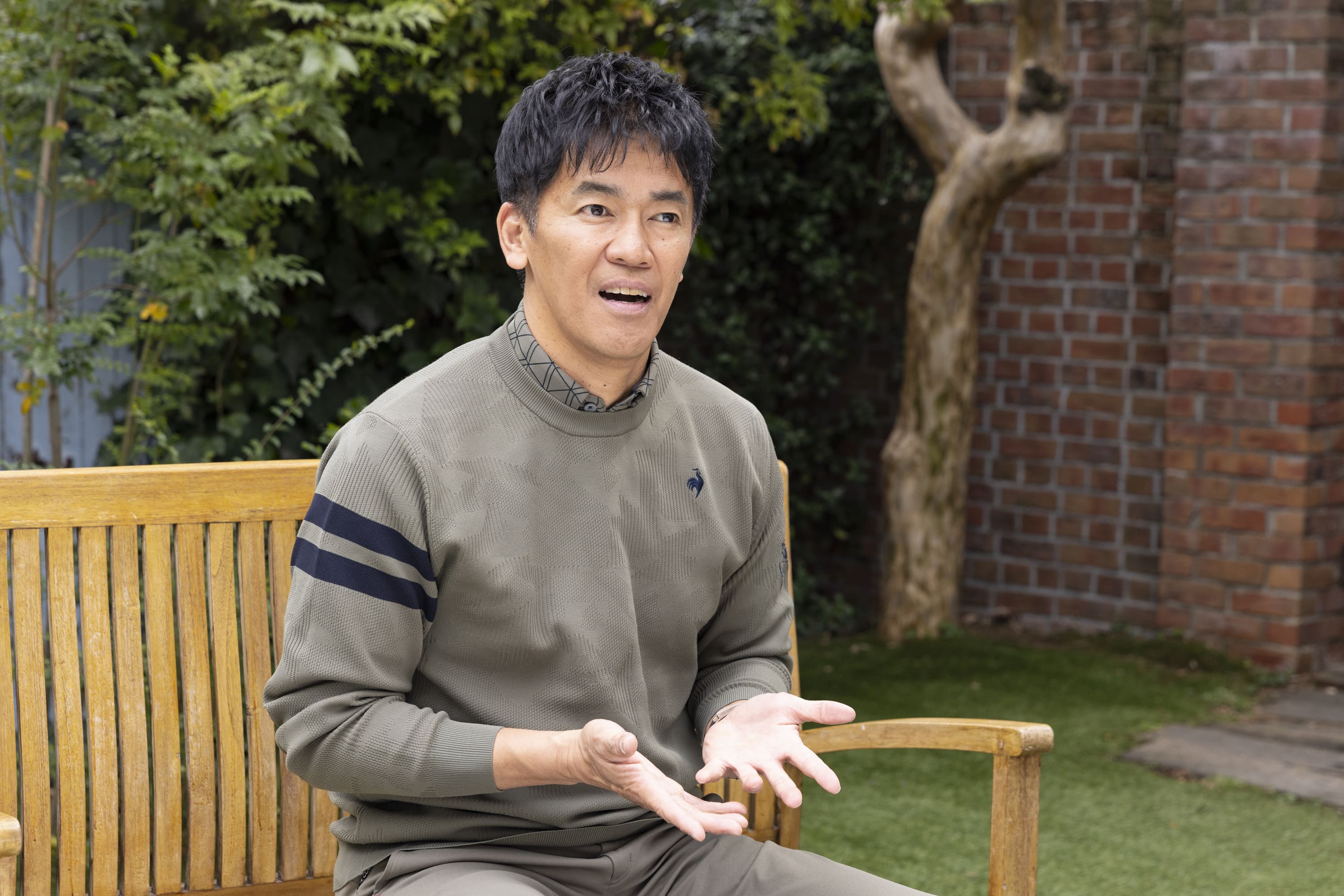 ゴルフを長く楽しむための考え方を語る武井壮
